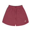 Basic Zip Shorts (red plum/off white)