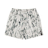 Snake Mesh Zip Shorts (off white)