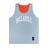 College Logo - STREETMOVE Mesh Reversible Tops (light blue/orange)