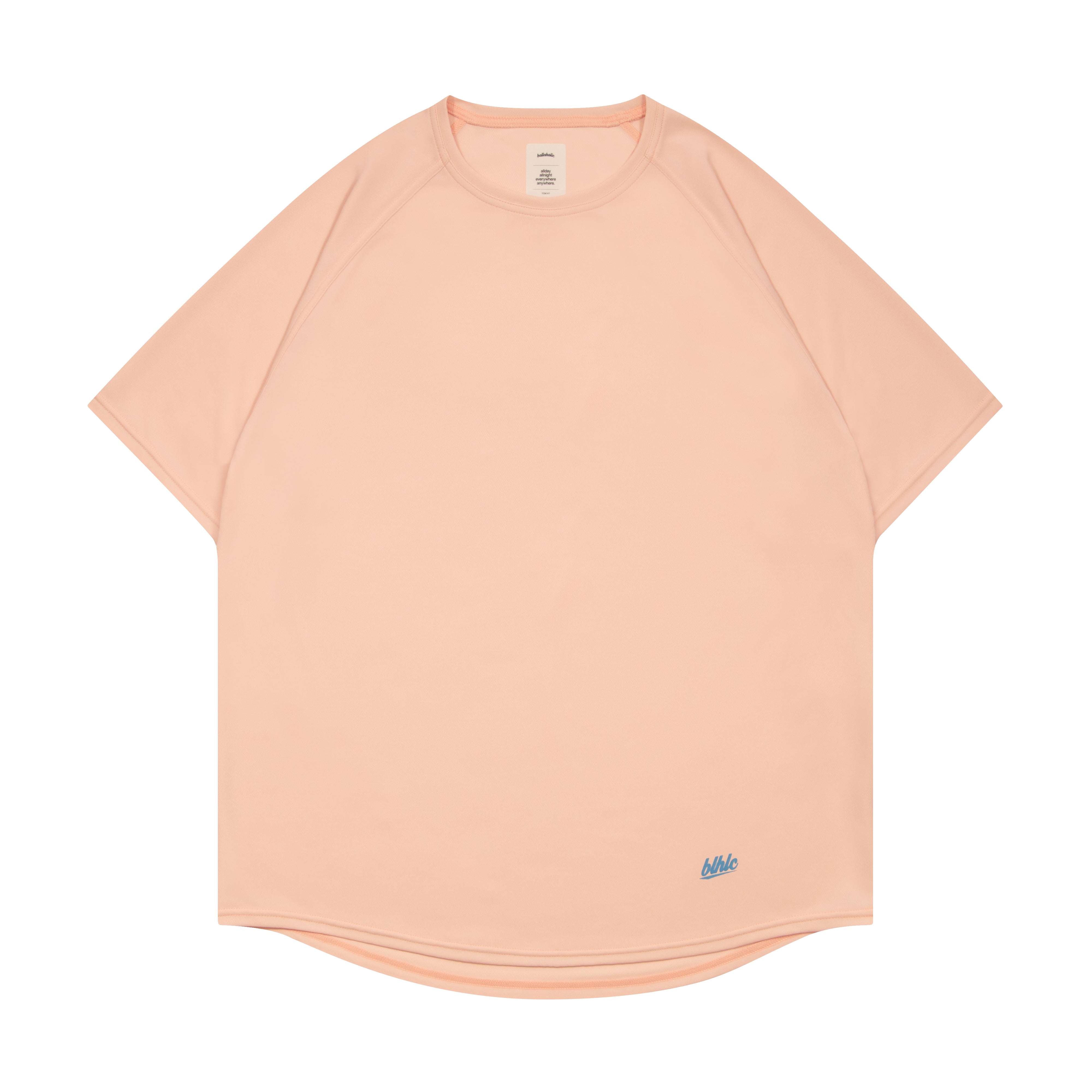 3D-Net blhlc Back Print Cool Tee (peach/mosaic blue/white
