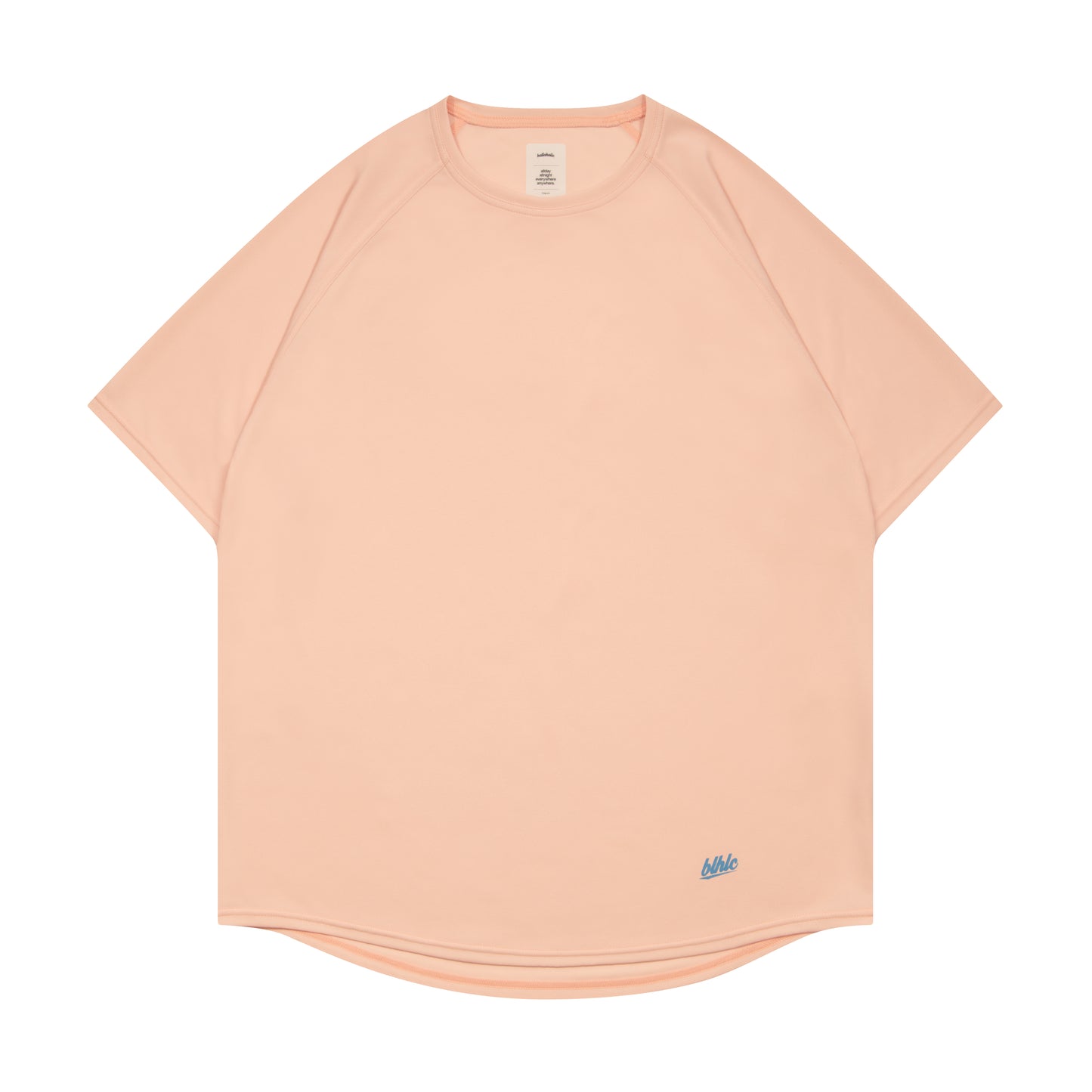 3D-Net blhlc Back Print Cool Tee (peach/mosaic blue/white)