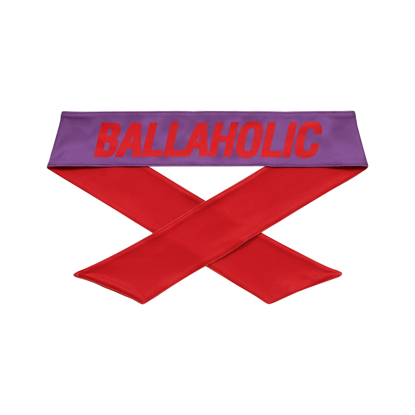 Logo Head Tie (red/purple)