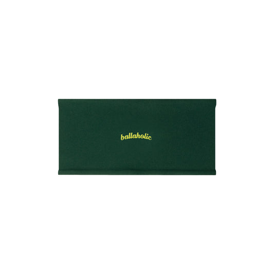Wide Reversible Headband (dark green/lime)