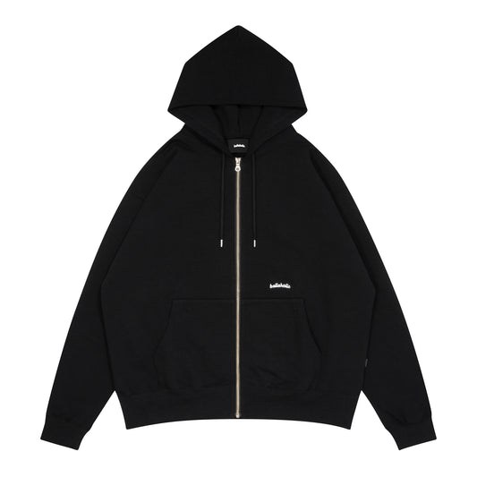 Small Logo Sweat Full Zip Hoodie (black)