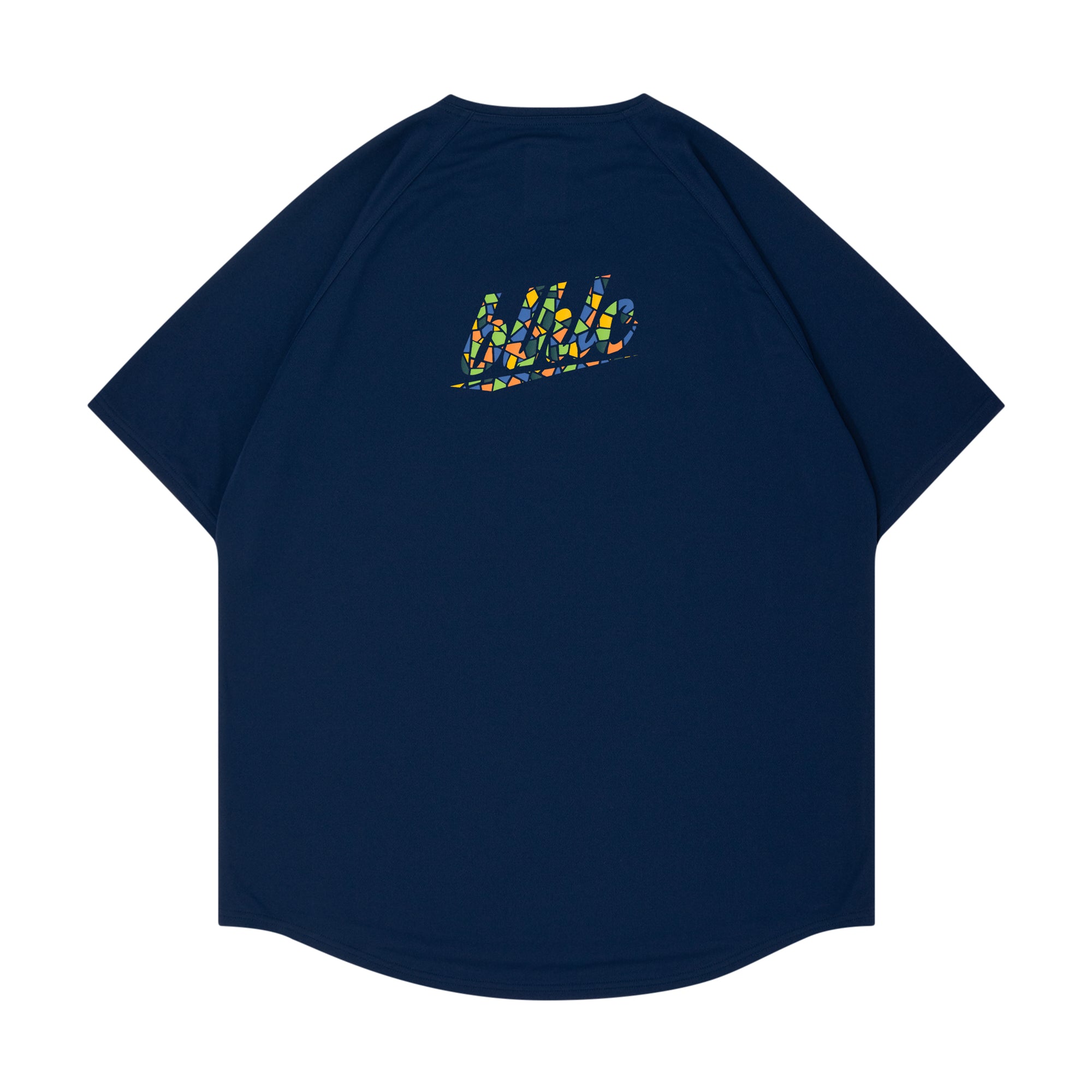 blhlc Back Print Cool Tee (navy/fresh green mosaic) – ballaholic