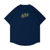 blhlc Back Print Cool Tee (navy/fresh green mosaic)