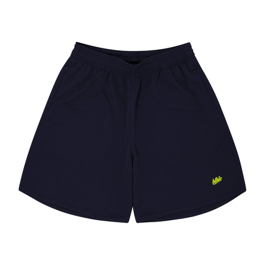 Basic Zip Shorts (night sky/neon yellow)