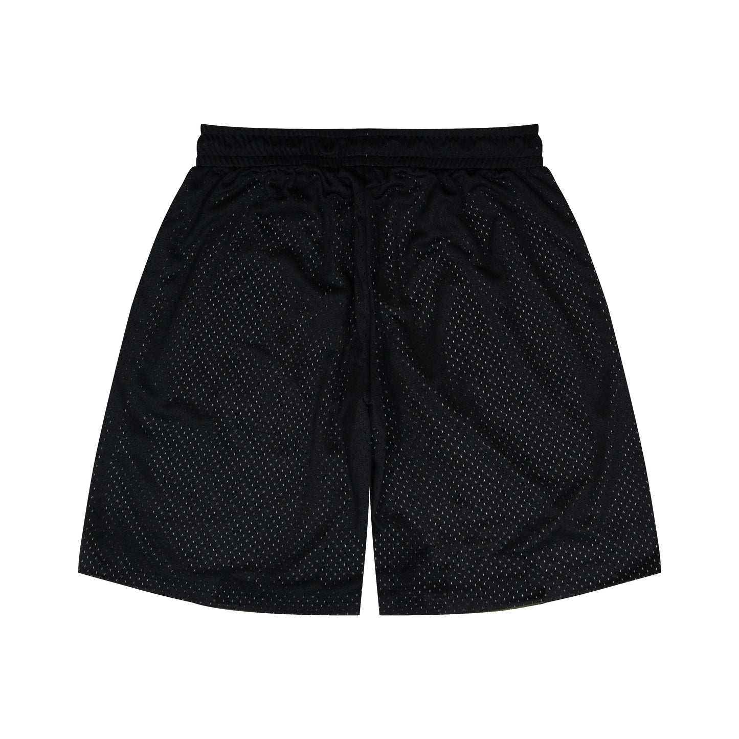 College Logo - STREETMOVE Mesh Zip Shorts (black/off white)