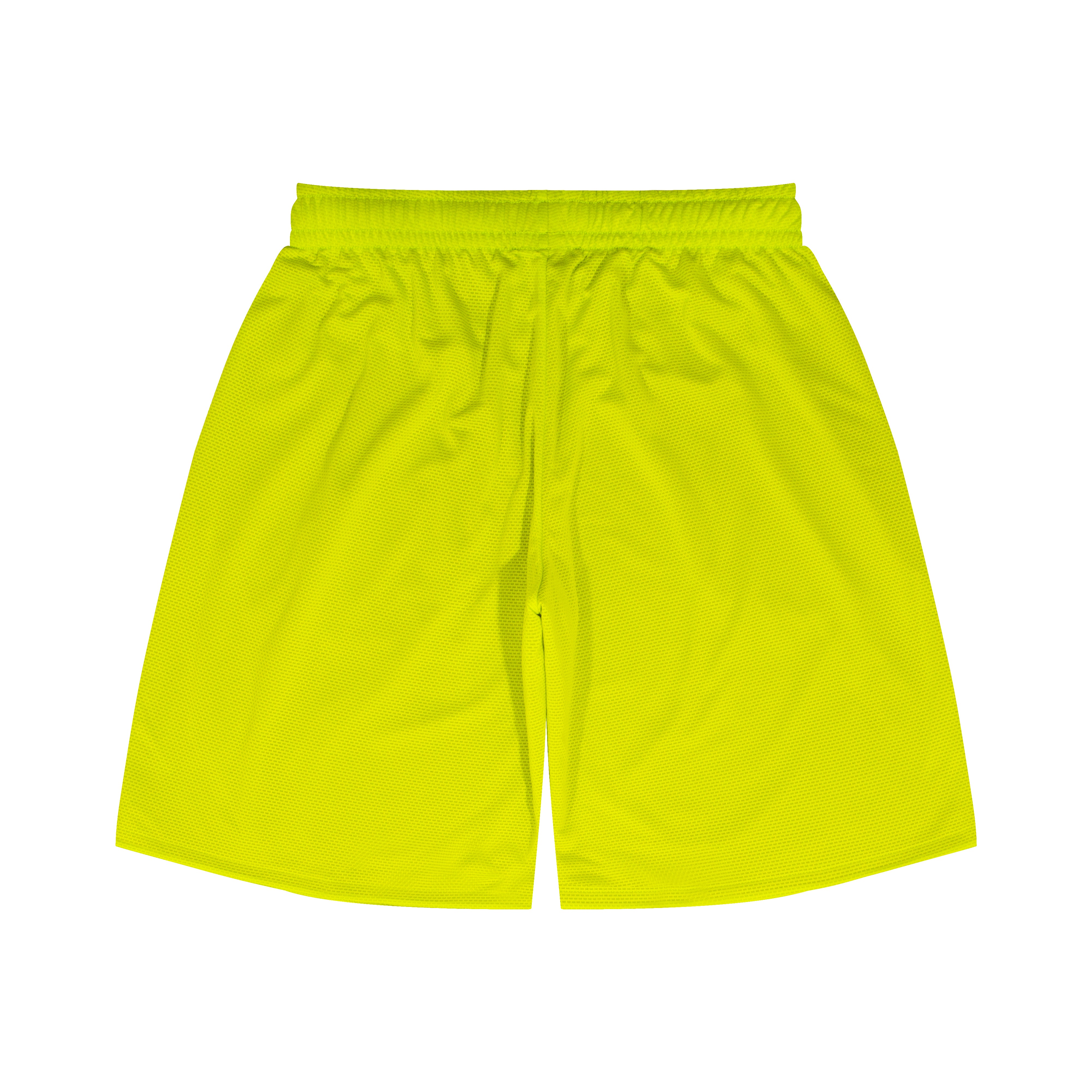 College Logo - STREETMOVE Mesh Zip Shorts (gray/lime) – ballaholic