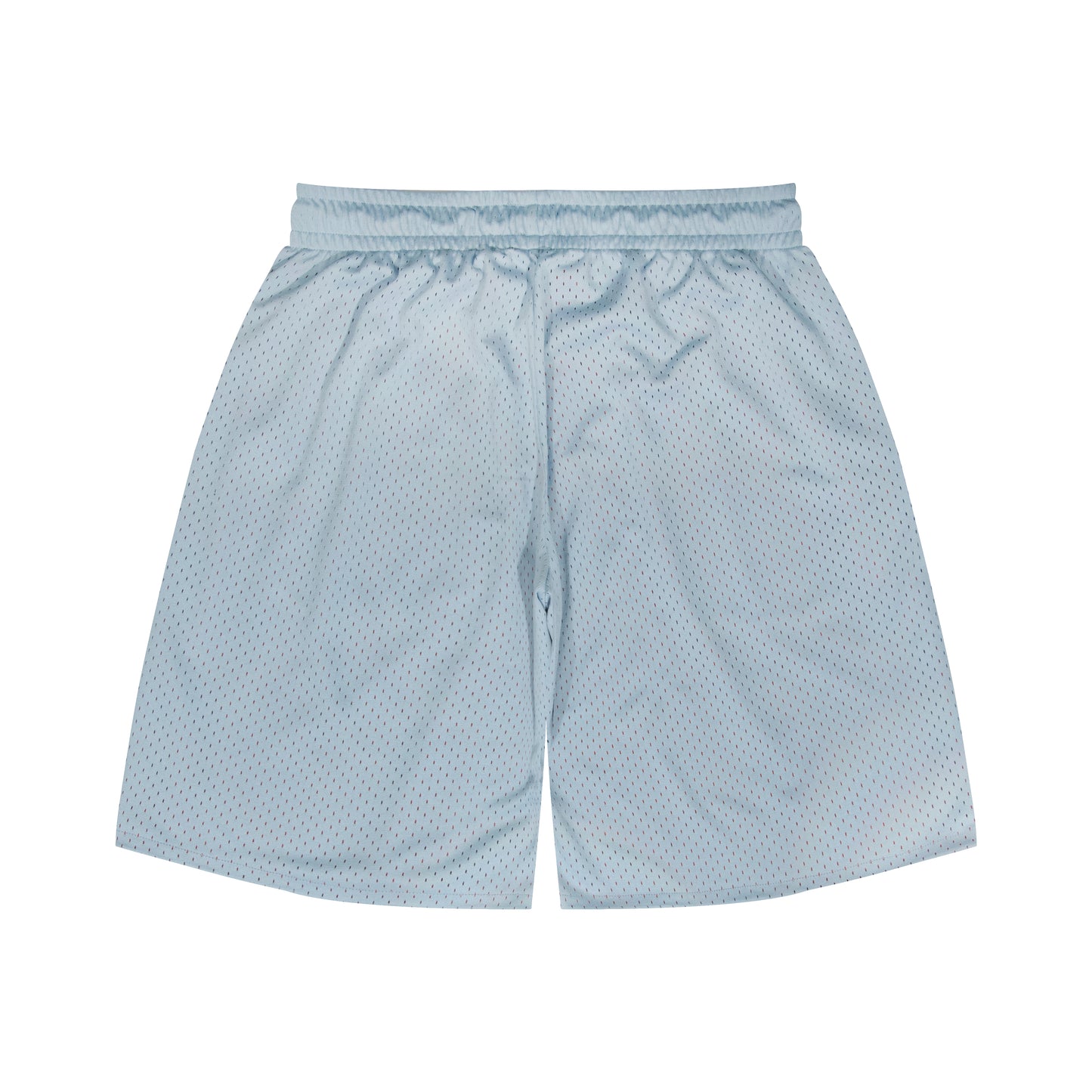 College Logo - STREETMOVE Mesh Zip Shorts (light blue/orange)