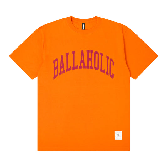 College Logo Tee (orange/hot pink)