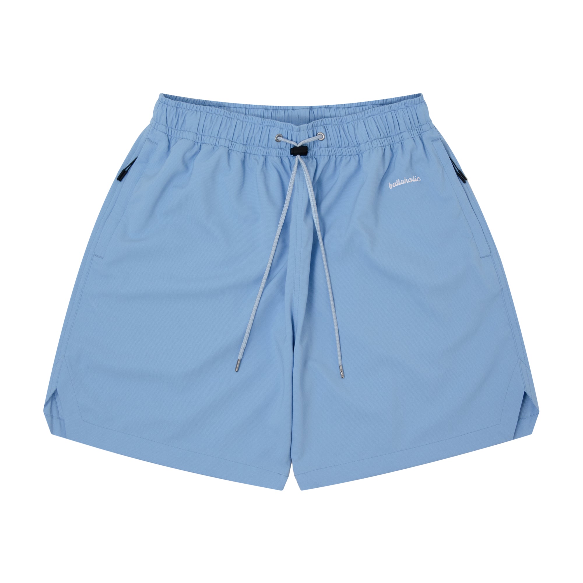 ballaholic Basic Zip Shorts【L size】 Basic Zip Shorts (cerulean blue/off white) – ballaholic