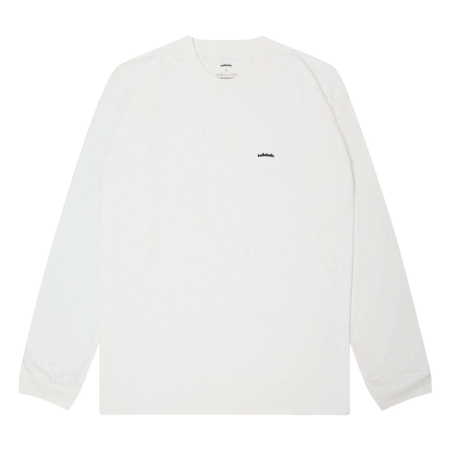 Micro Logo Long Tee (white)
