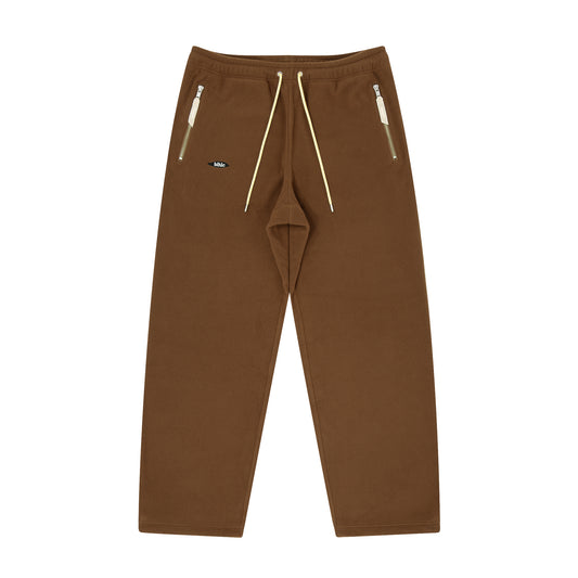 Ball Panel Logo Fleece Pants (brown)