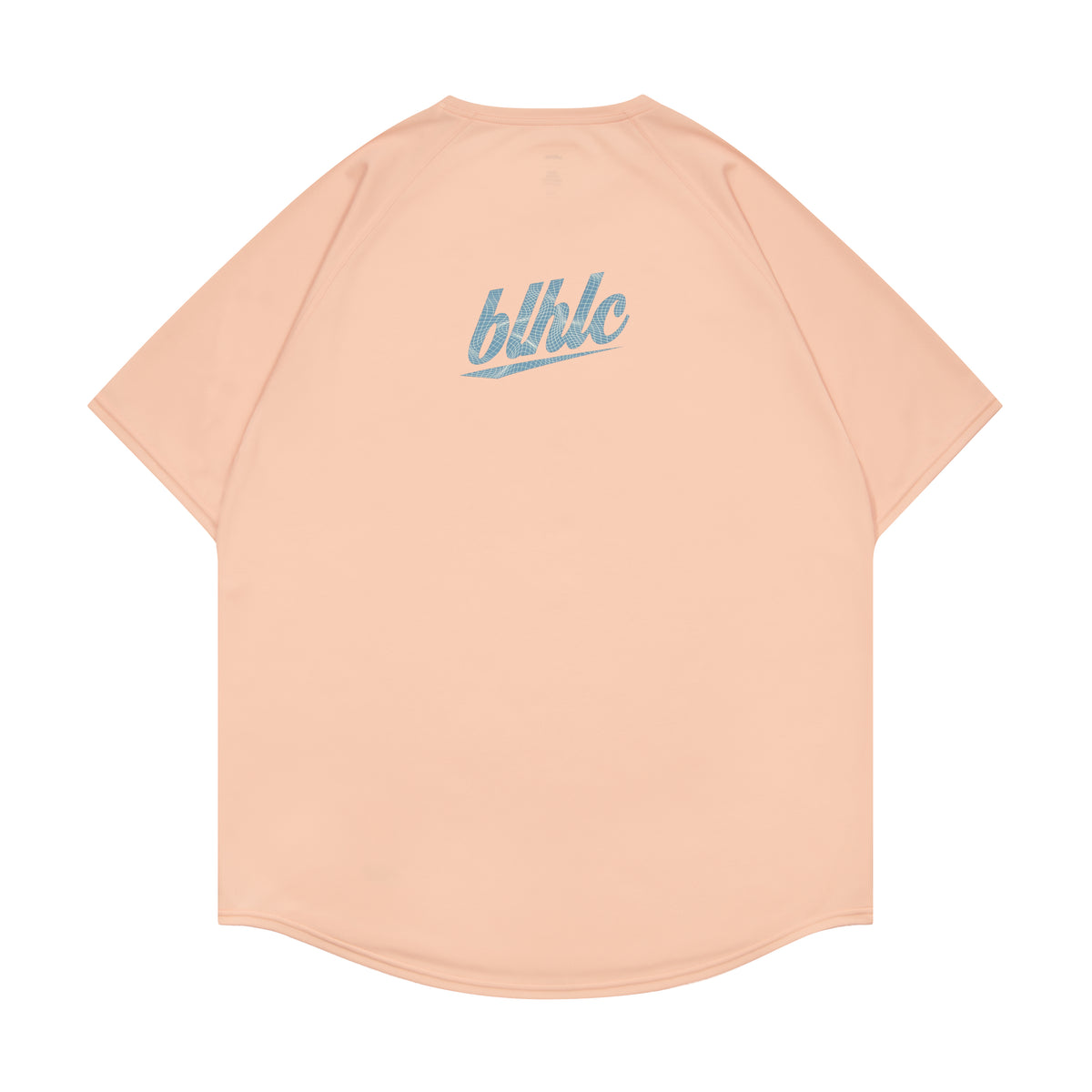 3D-Net blhlc Back Print Cool Tee (peach/mosaic blue/white)