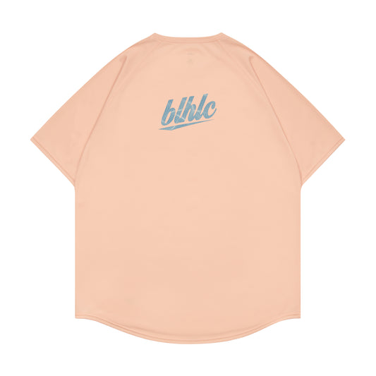 3D-Net blhlc Back Print Cool Tee (peach/mosaic blue/white)