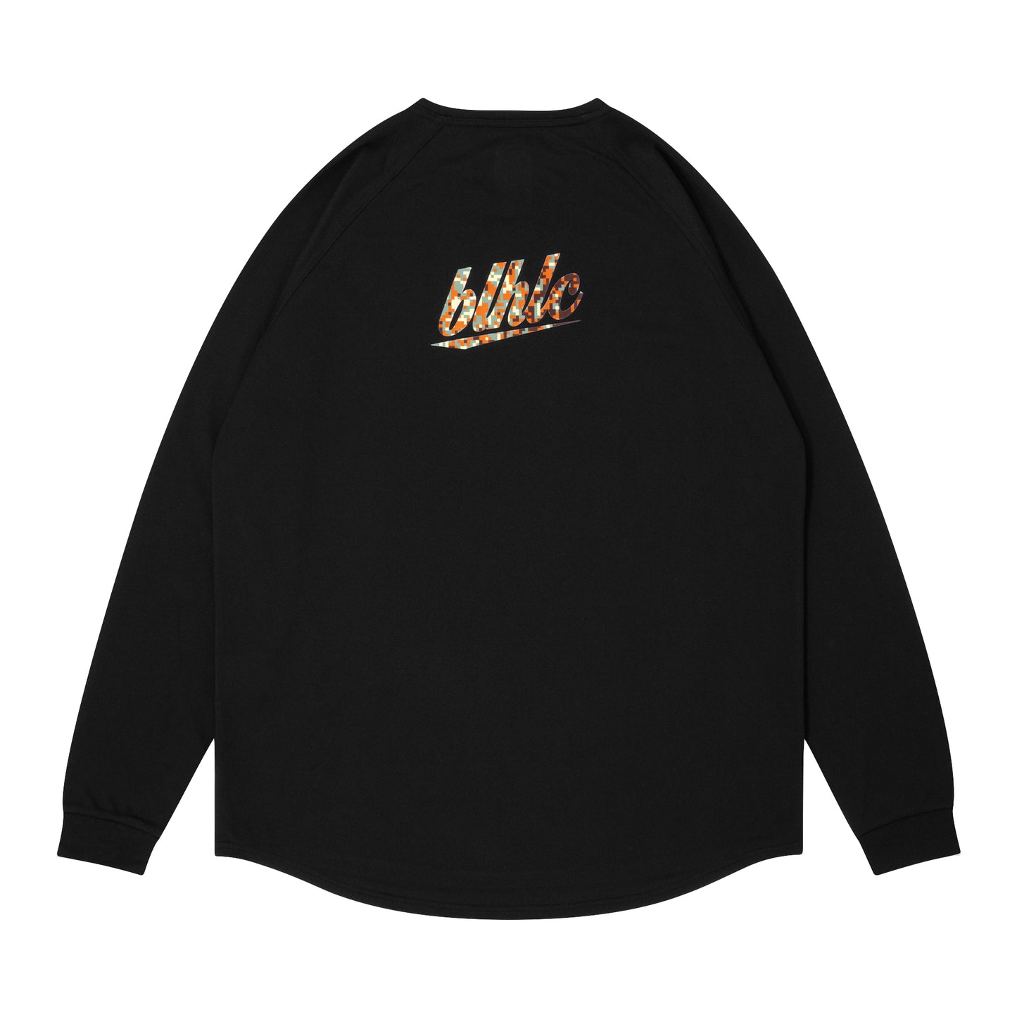 blhlc Back Print Cool Long Tee (black/sunset digital camo)