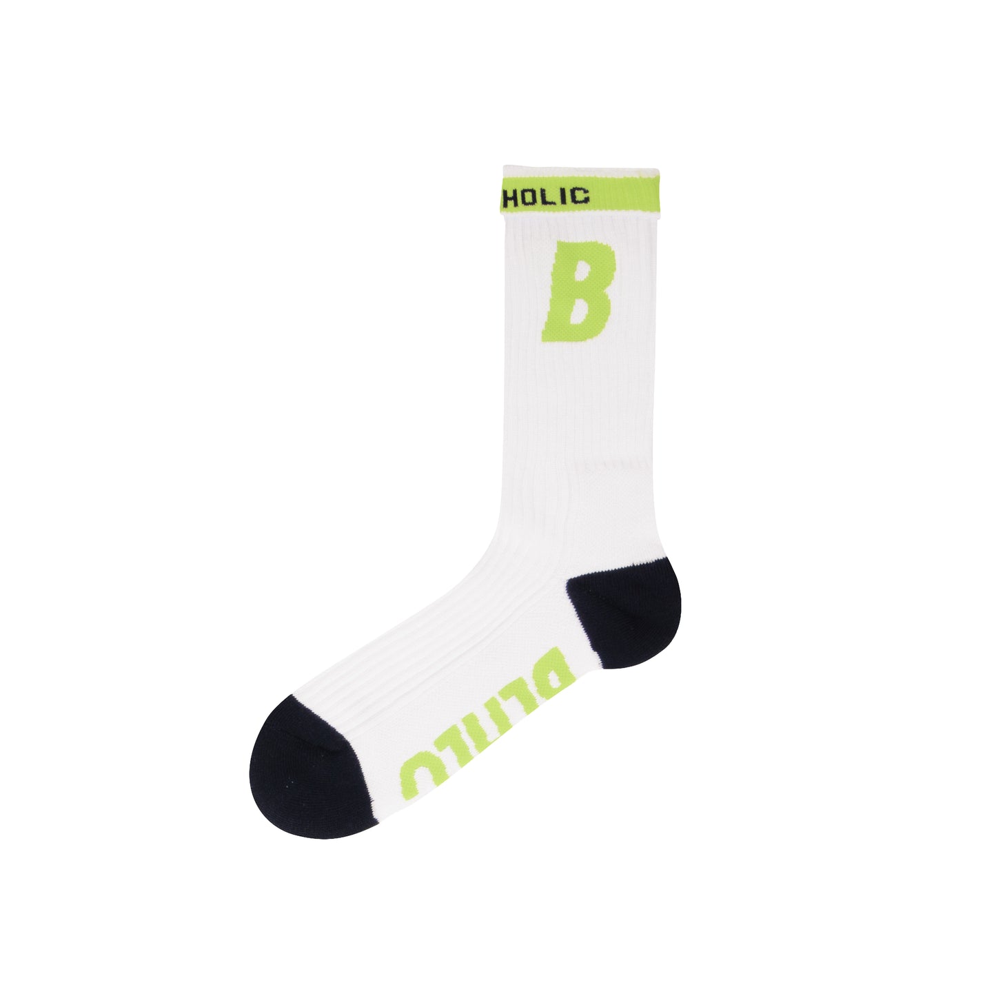 B Socks (white/light green/navy)