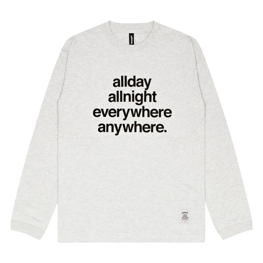 Concept Long Tee (ash/black)