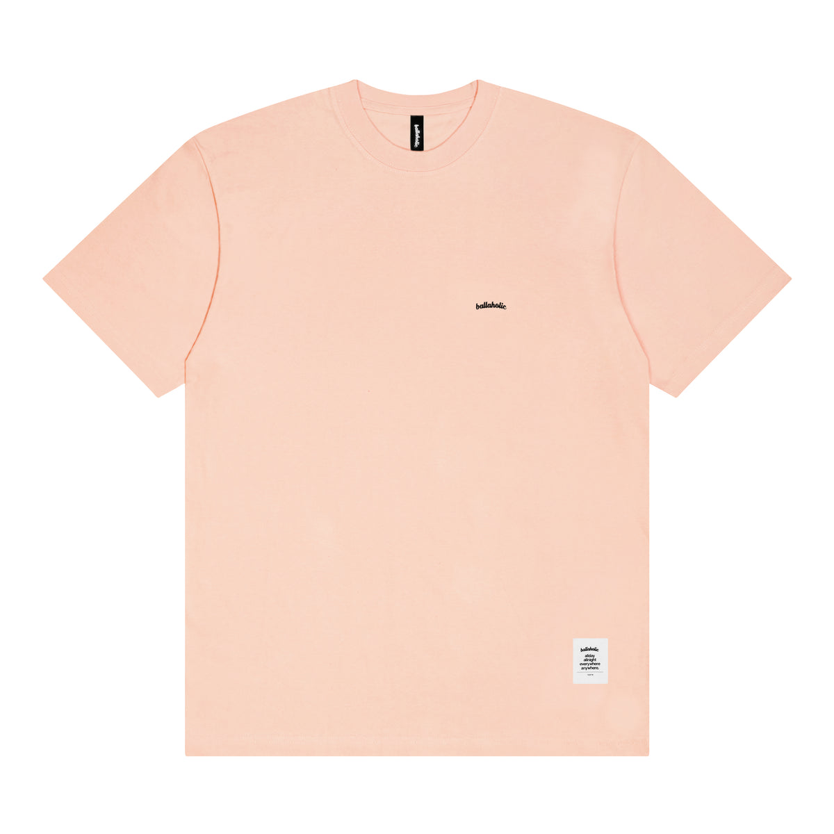 Micro Logo Tee (baby pink/black)