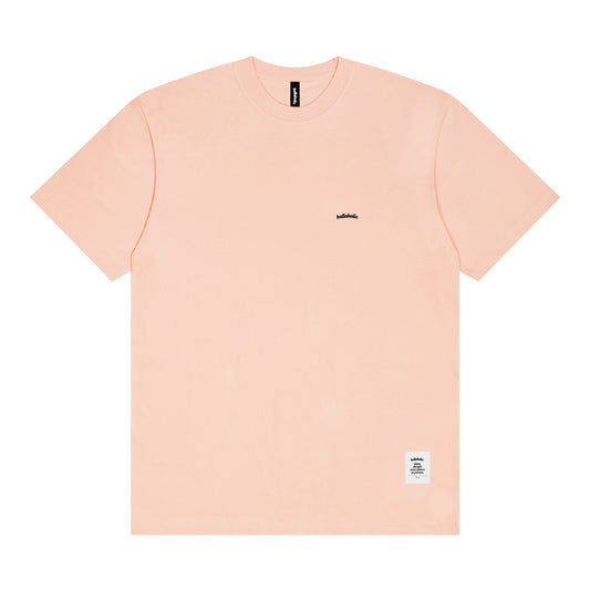 Micro Logo Tee (baby pink/black)