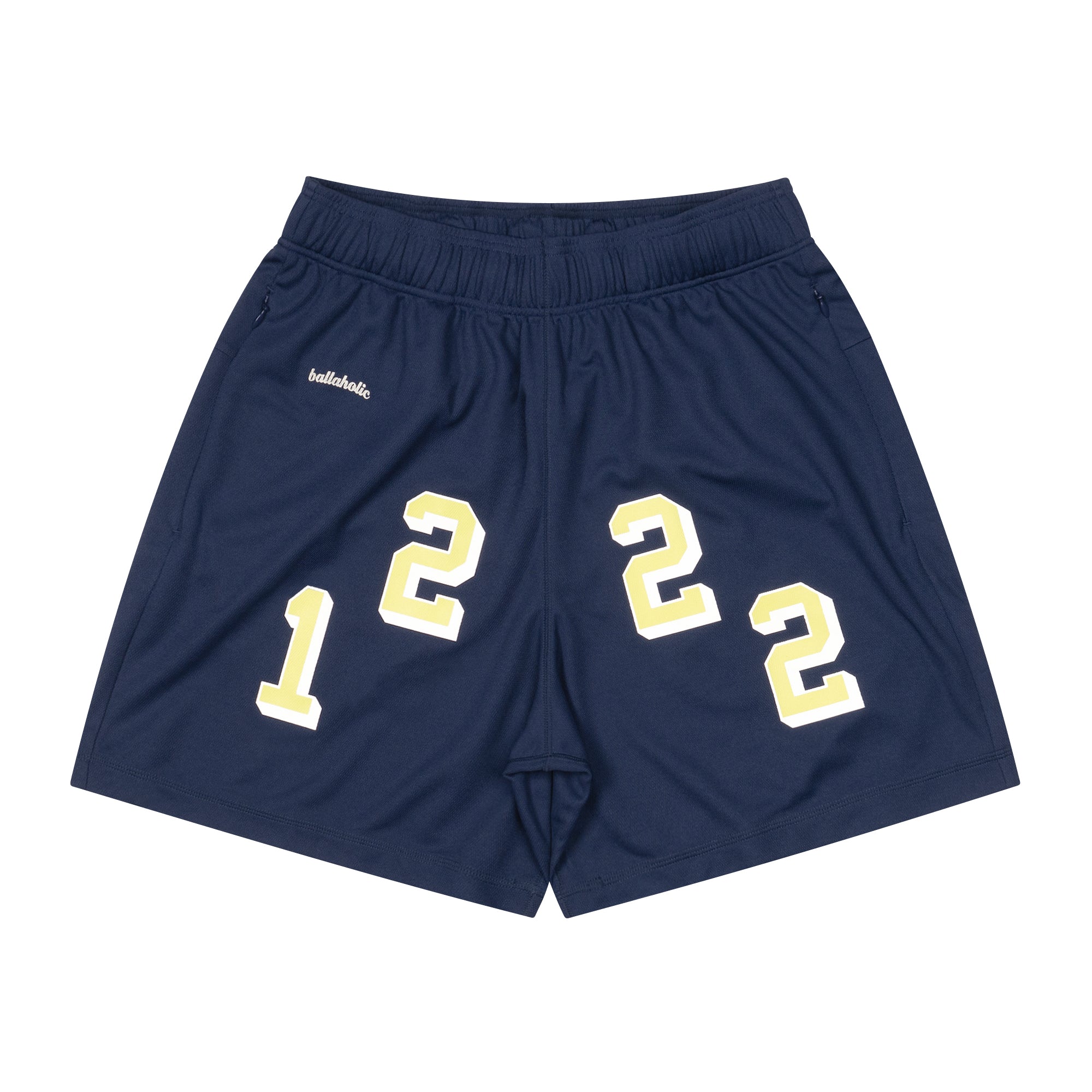 Ballaholic Basic Zip Shorts (navy white) ボーラホリック ウェア