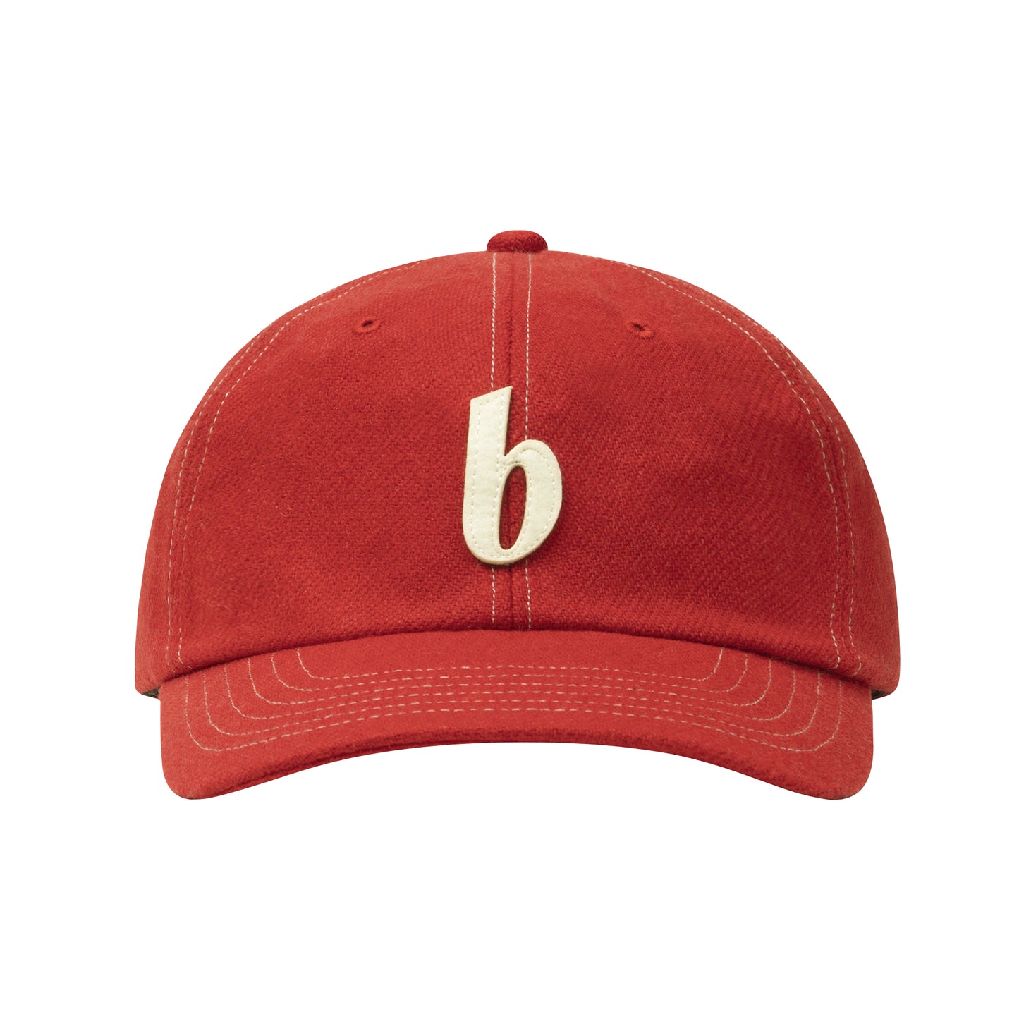 b 6P Wool Cap (red)