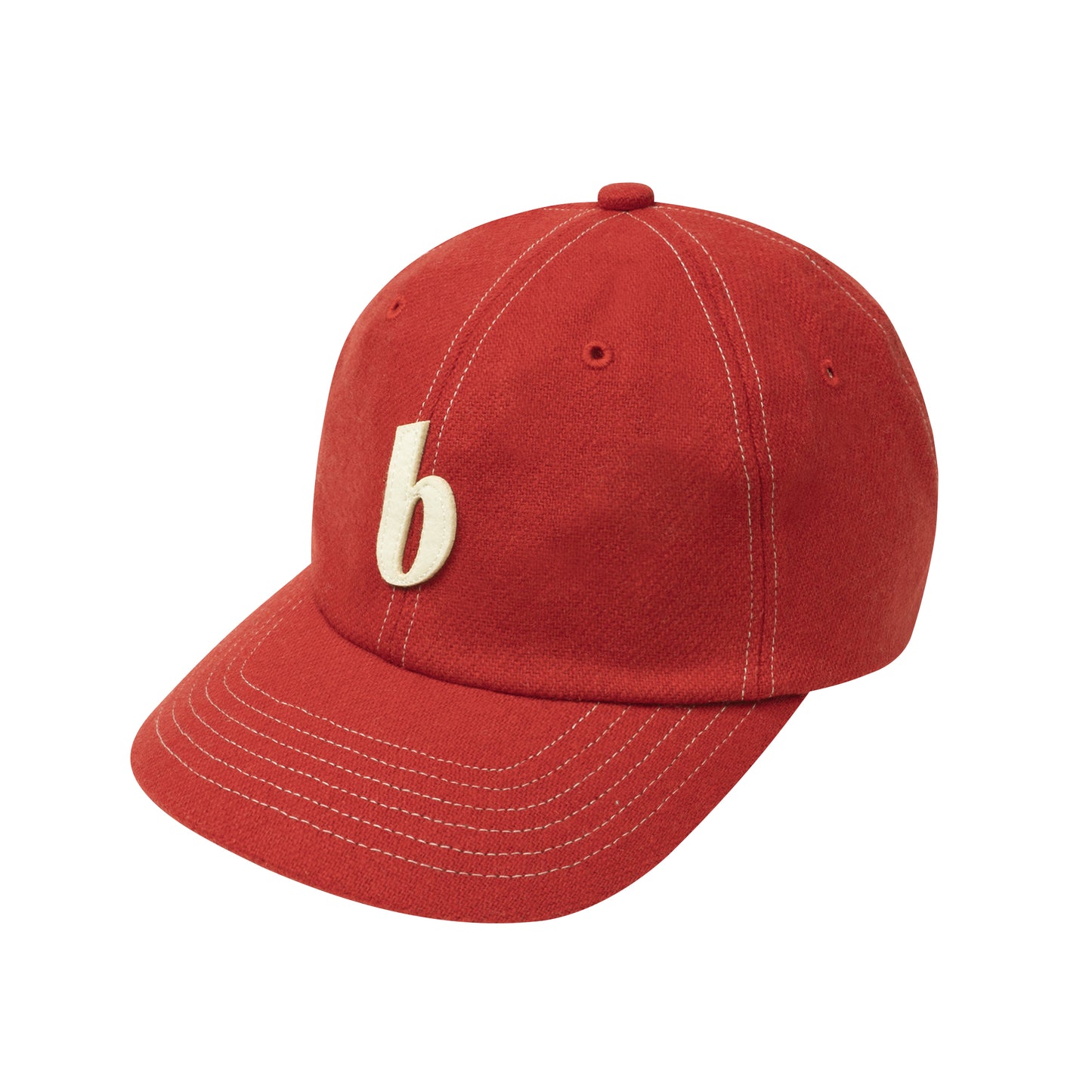 b 6P Wool Cap (red)
