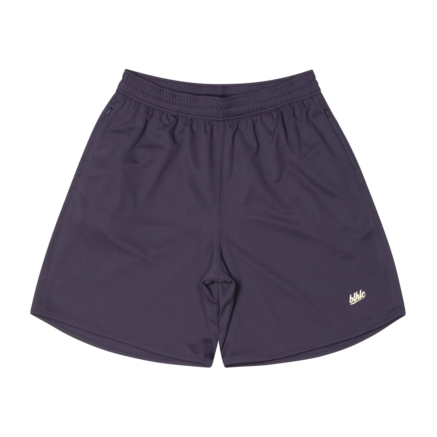 Basic Zip Shorts (dark grape/off white)