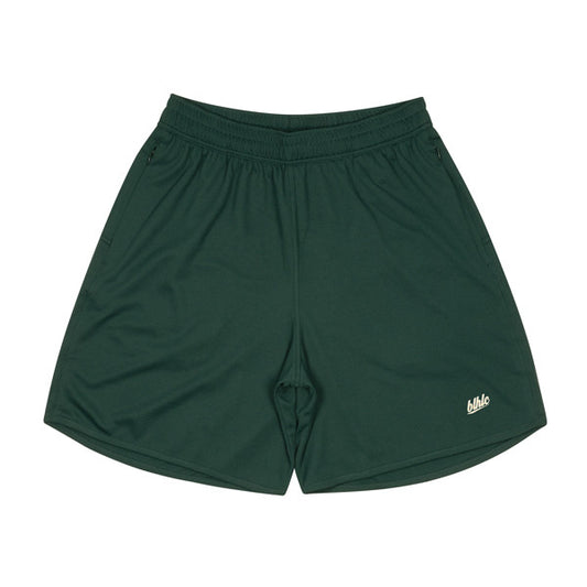Basic Zip Shorts (dark green/ivory)