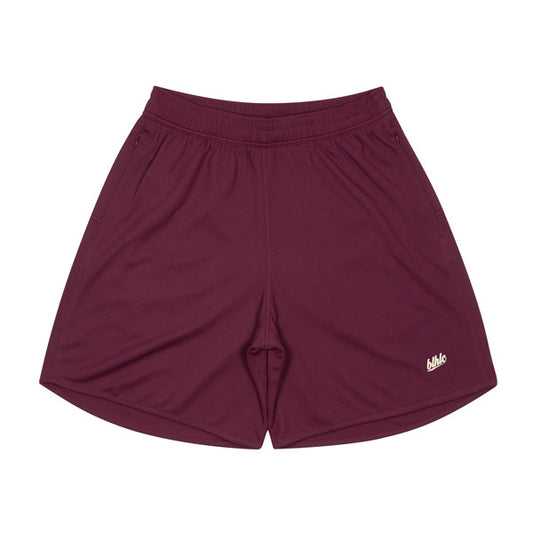 Basic Zip Shorts (crimson/ivory)