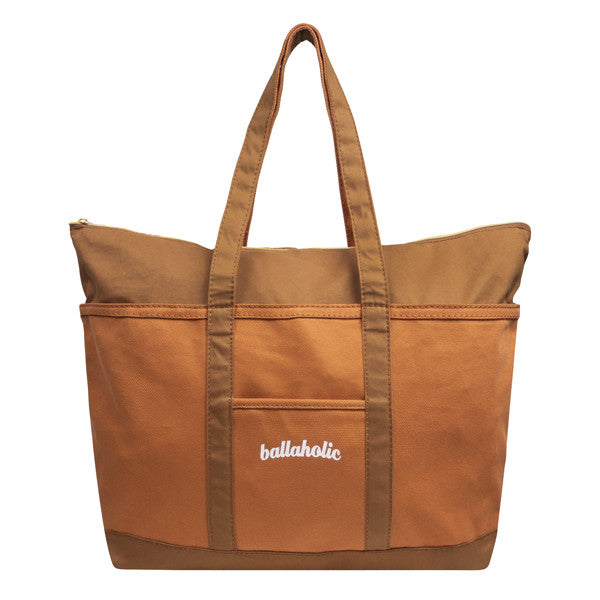 Pistol Logo Canvas Tote Bag (brown rust/brown) L